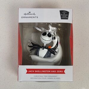 Hallmark Jack Skellington and Zero Christmas Holiday Ornament